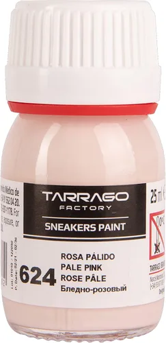Miniatura 2 de Tarrago Pintura de cuero para zapatillas pintura acrílica para zapatos para tenis botas bolsos mate flexible cobertura perfecta Pastel Pale Pink 624