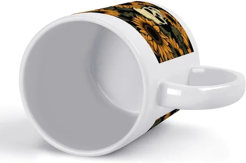Miniatura 3 de Tazas de Halloween con diseño de calavera de girasol para café de cerámica, diseño de esqueleto, vintage, regalo para el día de la madre, regalo