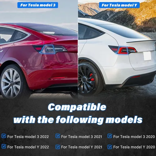 Miniatura 2 de Luz trasera para Tesla Modelo 3/Modelo Y 2020-2022, luz trasera exterior del automóvil, 5 cables, lámpara de freno trasera izquierda de repuesto