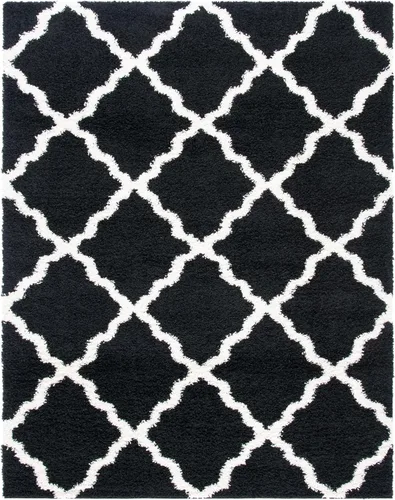 Miniatura 78 de Safavieh - Dallas Shag Collection SGD257A - Alfombra de área con diseño de enrejado de 10 x 14 pies