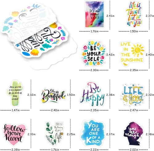 Miniatura 7 de Calcomanías Motivacionales 100 Piezas Paquete de Calcomanías Inspiradoras de Afirmación Positiva, Recompensas y Premios para Aula de Niños