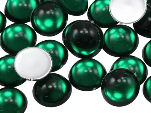 Miniatura 17 de Allstarco Cabujones redondos de acrílico con parte trasera plana de 0.276 in, 9/32 pulgadas, gemas de perlas de plástico para hacer joyas