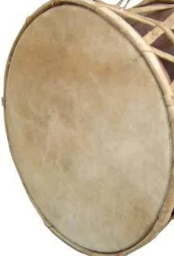 Miniatura 2 de Damaru - Tambor de mano de madera, instrumento musical popular nepalí, tallado a mano, para diversión, grupos de músicos de todas las edades