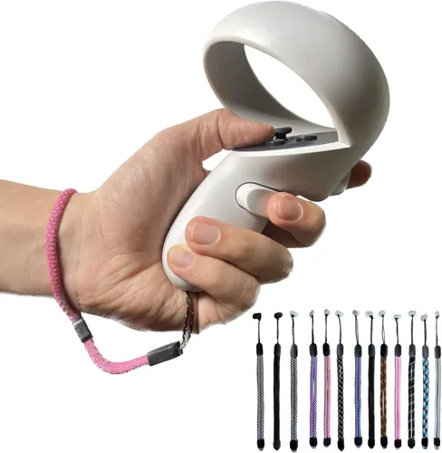 Miniatura 2 de Correas de muñeca reflectantes de repuesto mejoradas para Oculus Quest 2 Gen Controller, correa de mano resistente y cómoda ajustable para Oculus