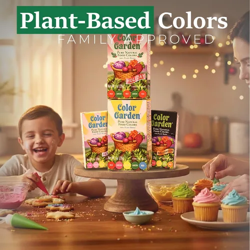 Miniatura 6 de Color Garden Colorante alimentario natural puro, azul, 5 unidades de 1 onza Colorante alimenticio líquido a base de plantas, vegano, no tóxico