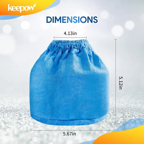 Miniatura 3 de KEEPOW Paquete de 10 filtros de tela VRC2 compatibles con aspiradoras Vacmaster de 1.5 a 3.2 galones, compatible con Armor All AA155 AA256 AA255