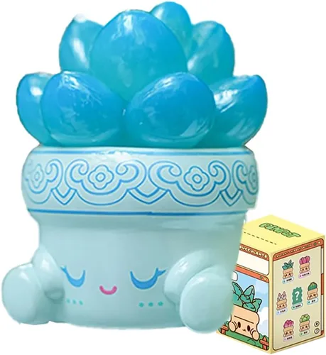Miniatura 11 de Aven Rabbit Hugging Succulents 2 Series - Caja ciega de juguetes para figuras de acción lindas, modelo de regalo de cumpleaños, bolsa ciega