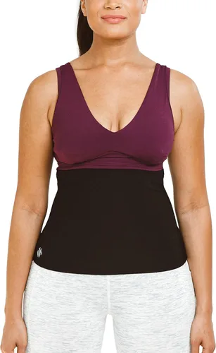 Miniatura 2 de Sweat Shaper – Cinturón de sauna para reducción de cintura para mujer, entrenador de cintura sin neopreno Negro
