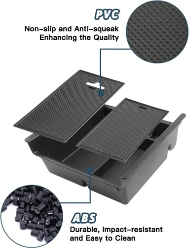 Miniatura 6 de Ruiya Organizador de consola 4Runner 2014-2024 para Toyota 4Runner 5ª generación, accesorios de material ABS, reposabrazos consola guantera, Toyota