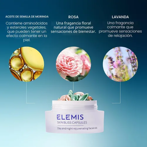 Miniatura 6 de ELEMIS Skin Bliss Capsules – Antioxidant-Rich Anti-Aging Day & Night Face Oils, Purify, Replenish & Nourish the Skin, Skincare Serum Capsules for