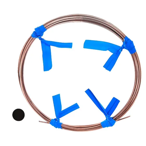 Soldadura de alambre de cobre de 10 pies de alto, autofluxante, calibre 18, sin cadmio, fabricada en Estados Unidos por CRAFT WIRE