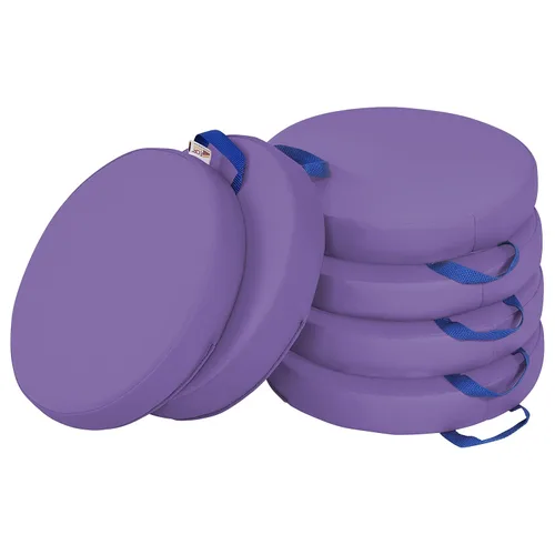Miniatura 15 de ECR4Kids SoftZone - Cojines de suelo, redondos, asientos flexibles, surtidos, 6 piezas
