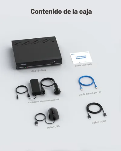 Miniatura 8 de REOLINK Grabadora de video en red de 8 canales para sistema de cámara de seguridad para el hogar, solo funciona con cámara IP REOLINK PoE