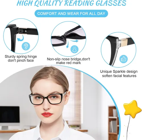 Miniatura 5 de OCCI CHIARI Gafas de lectura bifocales progresivas para mujer, transición, multifocales, bloqueador azul