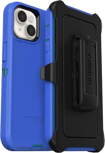 Miniatura 11 de OtterBox iPhone 14 y iPhone 13 (solo) - Funda Defender Series - Negro - Resistente y duradero - con protección de puerto - Incluye clip de funda