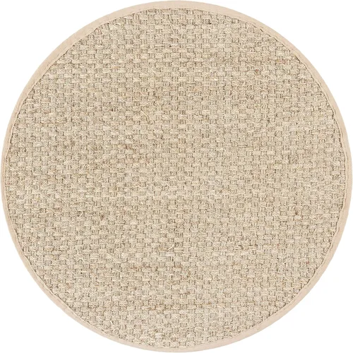 Miniatura 115 de Safavieh Natural Fiber NF114P - Alfombra redonda de hierba marina, tejido de canasta, con borde, de 244 cm, color gris Natural/ gris