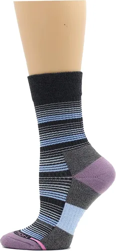 Miniatura 3 de Dr. Motion Calcetines de compresión para mujer con cojín mejorado y soporte de arco transpirable, 4 pares