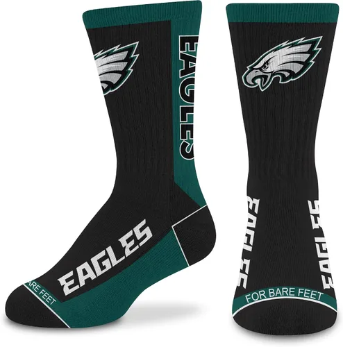 Miniatura 35 de For Bare Feet NFL - Calcetines unisex para niños de la NFL Mvp Crew