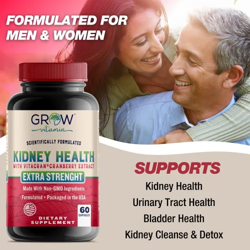 Miniatura 3 de grow vitamin Suplemento premium de limpieza renal – Potente fórmula de apoyo renal con extracto de arándano que ayuda a apoyar riñones saludables