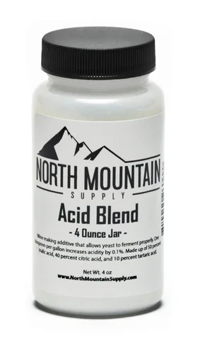 North Mountain Supply - Mezcla de ácidos de grado alimenticio AB-4oz - Tarro de 4 onzas