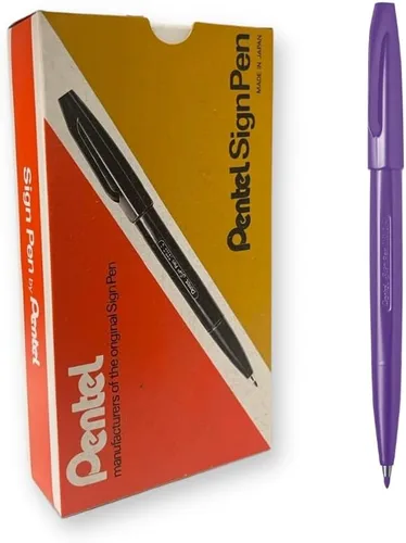 Miniatura 31 de Pentel S52012 - Rotulador de punta fina, punta de bala, 0.028 in, surtido, 12