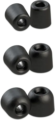 Miniatura 10 de Comply Almohadillas para oído de espuma Premium - almohadillas aislamiento T-100 (Negro, 3 pares, tamaño grande) S Negro