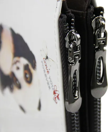Miniatura 7 de Cartera plegable de piel sintética para mujeres y niñas, Panda