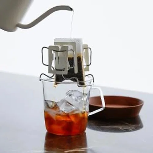 Miniatura 5 de watchget Soporte de bolsa de café de goteo de oído colgante Bolsa de papel de filtro de café portátil Soporte de goteo de oreja colgante Silla