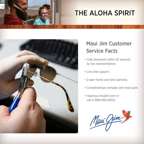 Miniatura 7 de Maui Jim Mens Kahuna Polarized Rectangular Sunglasses