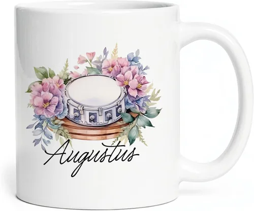 Miniatura 19 de Taza personalizada para músico 2023, taza de violín personalizada con nombre, violín y notas musicales, taza de cerámica de 11 oz y 15 onzas, taza