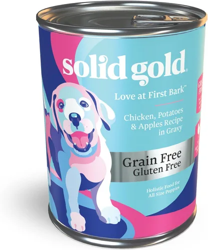 Miniatura 23 de Solid Gold Alimento húmedo para perros con alto contenido de proteínas, ladrando en la luna, sin granos con carne de res real, lata de 6