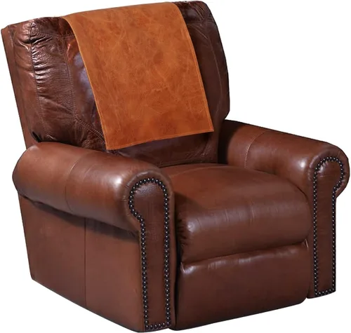 Miniatura 2 de D DOLLY LAMB Funda de cuero para reposacabezas de silla reclinable, sofá, sofá biplaza, protector de muebles, funda para asiento de teatro, funda