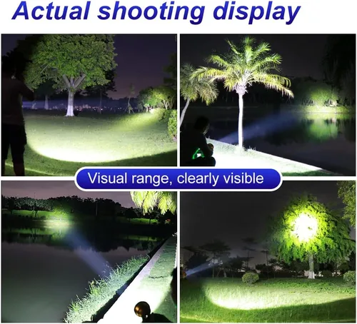 Miniatura 4 de Luces de Caza de Mapache, Linterna de Cabeza LED de Alta Potencia, Linterna de Cabeza Recargable Superbrillante, Linterna de Foco al Aire Libre