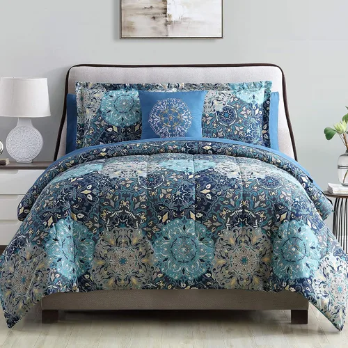 Miniatura 2 de Modern Threads - Juego de edredón de la colección Granada - Microfibra reversible - Elegante juego de cama estampado - Incluye edredón, sábanas