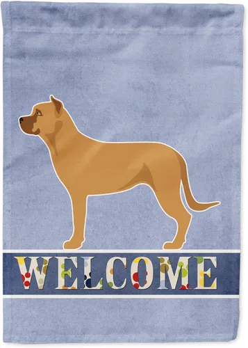 Miniatura 25 de Caroline's Treasures BB8334GF AIDI Bandera de jardín para perro de montaña del Atlas, bandera de buzón azul, bandera decorativa para patio exterior