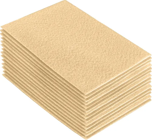 Miniatura 109 de FabricLA Hojas de fieltro acrílico para manualidades, cuadrados de fieltro precortados suaves de 4 x 4 pulgadas (3.9 in x 3.9 in), utiliza hojas