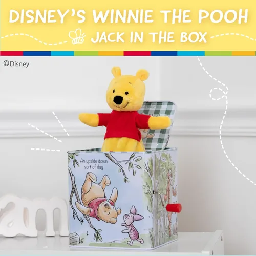 Miniatura 2 de KIDS PREFERRED Disney Baby Winnie The Pooh Jack-in-The-Box - Juguete musical para bebés, multicolor, 6.5 pulgadas