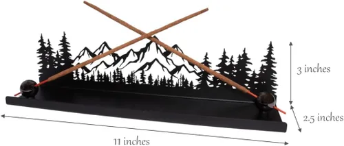 Miniatura 5 de Soporte de incienso de metal Mountain Forest