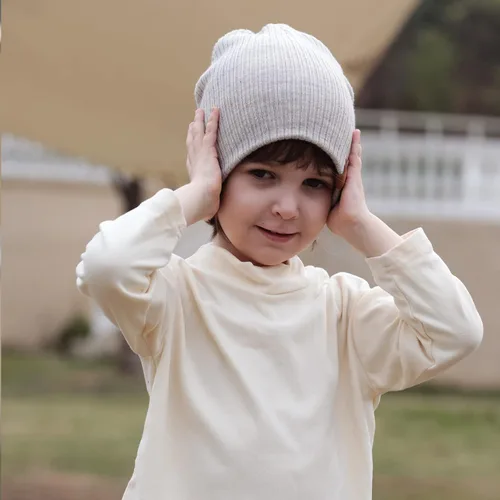 Miniatura 5 de LMLALML Gorro de invierno para niños pequeños, elegante gorro de invierno de punto para niños