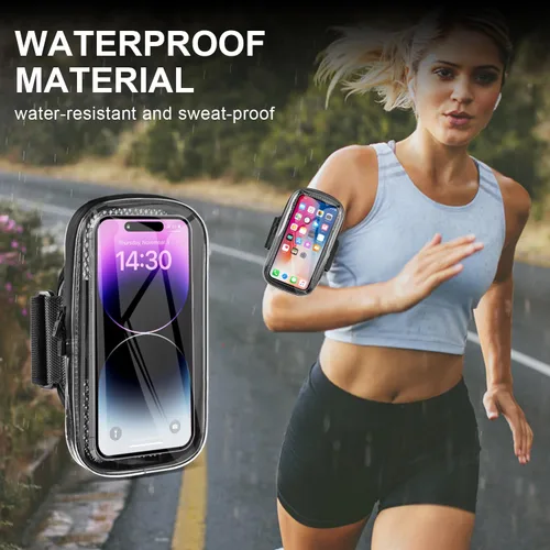 Miniatura 6 de Soporte para teléfono para correr, brazalete para iPhone 16 15 14 13 Pro Max 12 11 Plus X Samsung Android de hasta 6.9'', bandas universales
