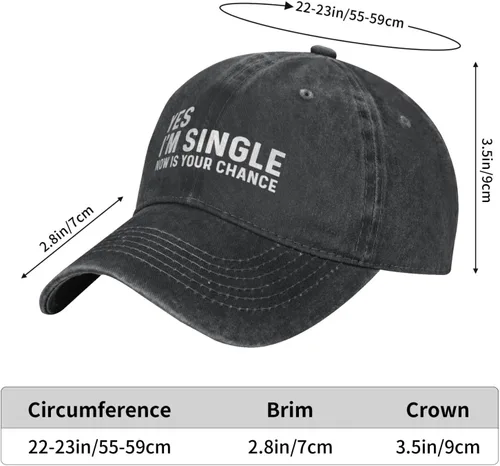 Miniatura 5 de Yes I'm Singles Now is Your Chance - Gorra ajustable para hombre