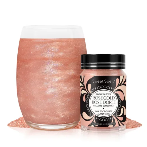 Miniatura 16 de Sweet Spell - Purpurina comestible (15g) - Destellos brillantes para bebidas, pasteles, cócteles - Purpurina 100% comestible y de grado alimenticio