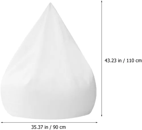 Miniatura 2 de VILLCASE Bolsa de puf para sofá, funda de forro interior, tela de malla transpirable, bolsa de repuesto para sofá perezoso, fácil de forrar para uso