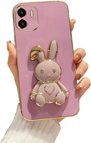 Miniatura 83 de Estuche con soporte de conejo de corazón para Xiaomi Redmi Note 10S, galvanizado suave TPU protector delgado a prueba de golpes con lindo conejito