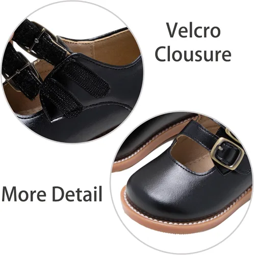 Miniatura 5 de ESTINE Zapatos de fiesta para niñas pequeñas con lazo para uniforme escolar Oxford, vestido de flores
