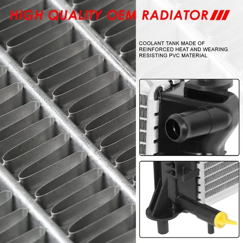 Miniatura 5 de Radiador Auto Dynasty Compatible con 2012-2017 Mazda 5 2.5L L4 AT/MT, DPI 13220 estilo de fábrica de 1 hilera, radiador de refrigeración de núcleo