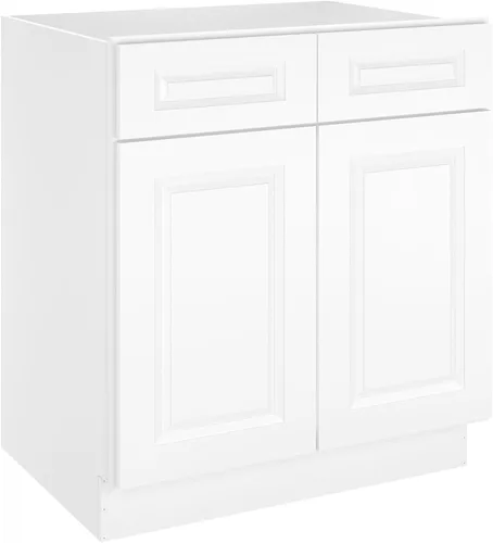 Miniatura 64 de LOVMOR Armarios de base de cocina, armario de almacenamiento aparador, gabinete de entrada con 1 cajón y estante ajustable, 24 pulgadas de ancho x
