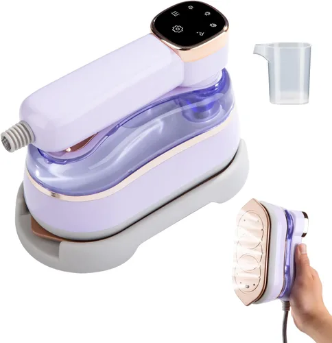 Miniatura 8 de Vaporizador y plancha de viaje 2 en 1, mini plancha de vapor portátil de mano, calentamiento rápido de 3 segundos, adecuada para viajes, hogar