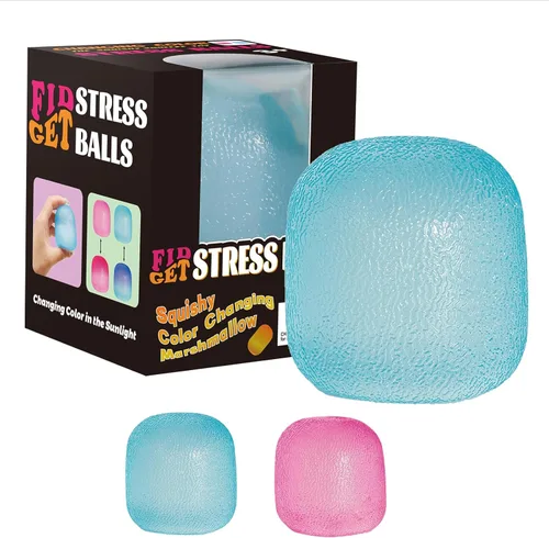 Juguetes para ansiedad, pelotas antiestrés para niños y adultos, cambian de color en el sol, juguetes para ansiedad de azúcar de malta, bola de gel