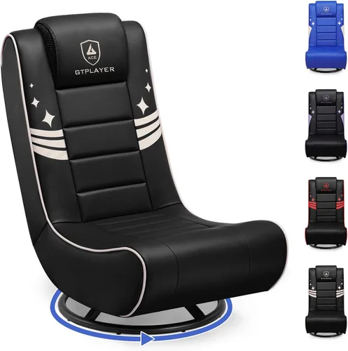 Miniatura 12 de GTPLAYER Silla de Piso para Juegos Plegable Silla Giratoria para Piso para Niños Chicos Cómoda Silla para Videojuegos con 360° Multipropósito